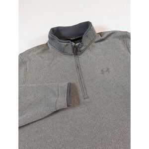 Under Armour Golf Mens Quarter Zip Pullover Size XXL Long Sleeve Grey Heather